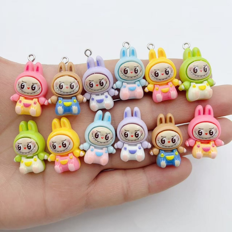 10Pcs Kawaii Rabbit Strawberry - Men Keychain Accessories avis et prix
