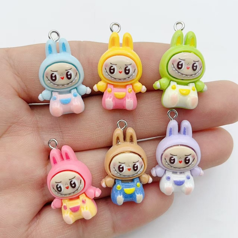 10Pcs Kawaii Rabbit Strawberry - Men Keychain Accessories avis et prix