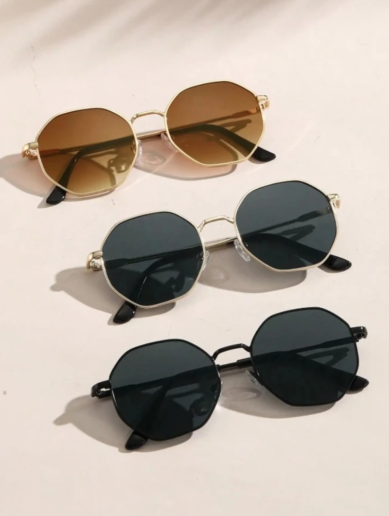 1/3 Pcs Metal Geometric-Round  - Men'S Accessories Glasses avis et prix