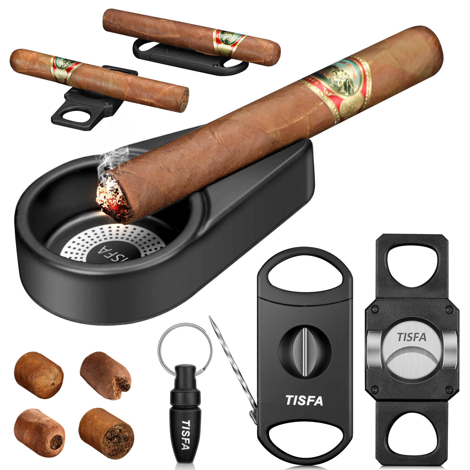 Cigar Ashtray Set, Cigar Punch - Cigar Cutter Set avis et prix