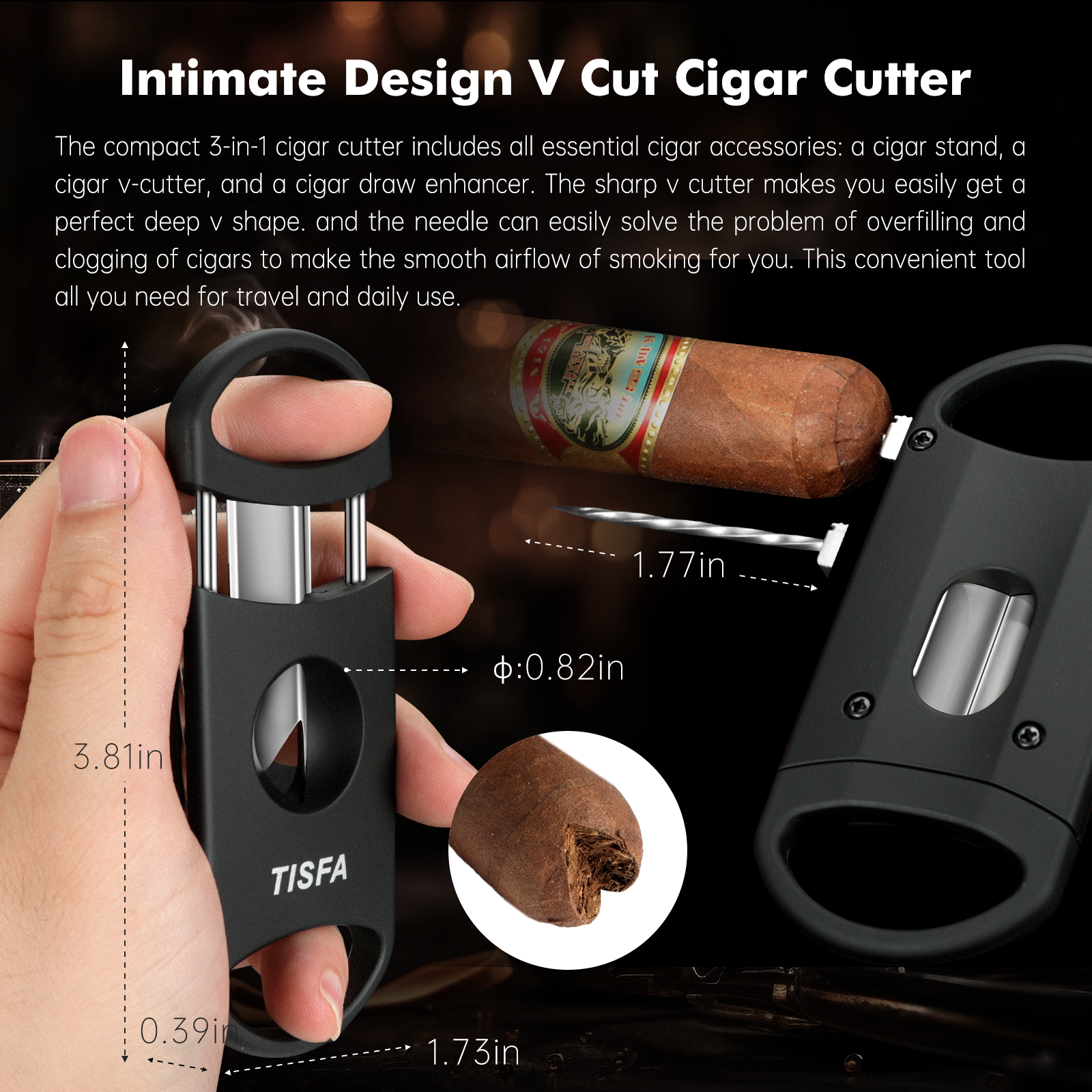 Cigar Ashtray Set, Cigar Punch - Cigar Cutter Set avis et prix