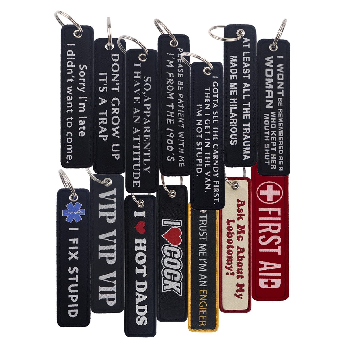 Quote Serises Embroidered Key  - Men'S Accessories Quotes avis et prix