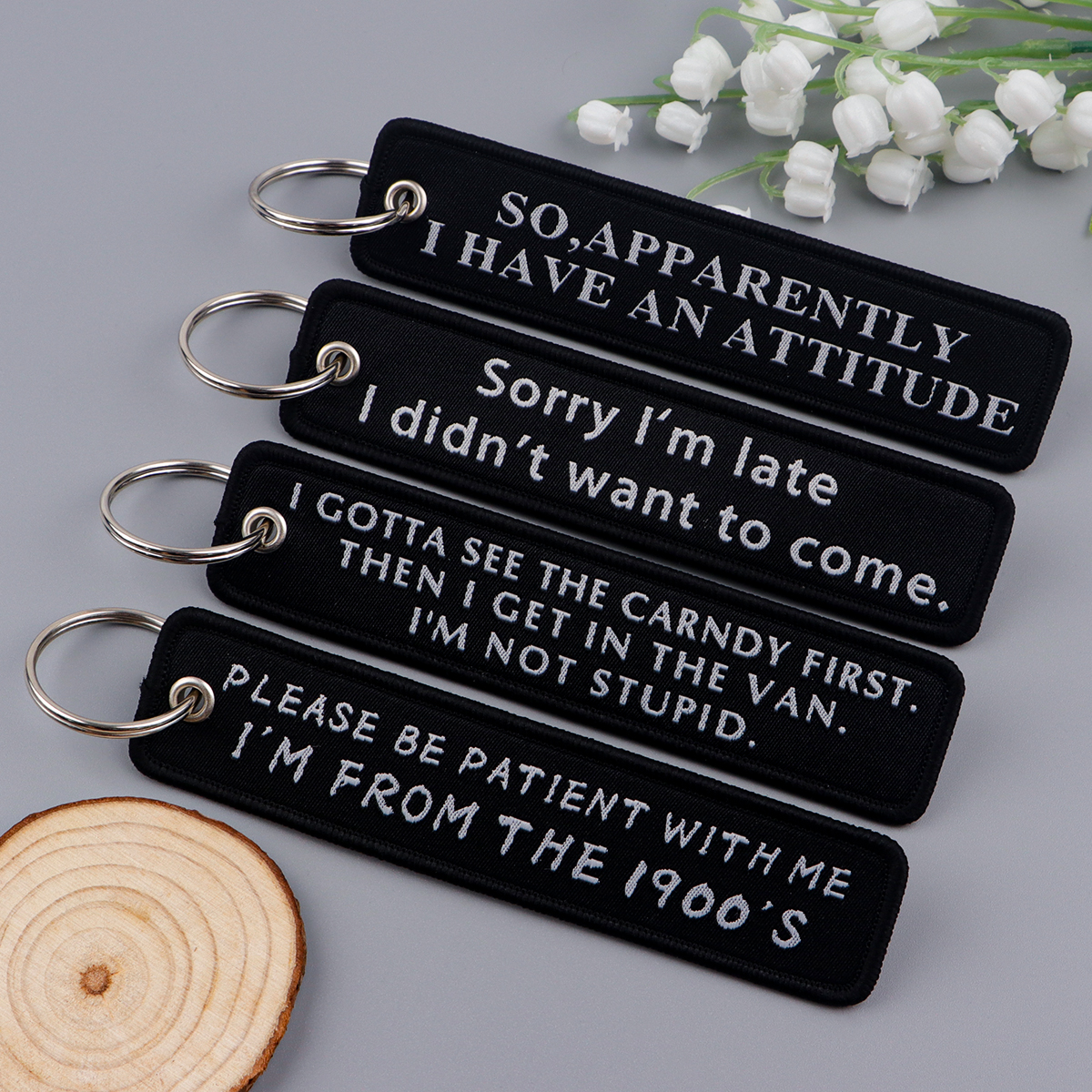 Quote Serises Embroidered Key  - Men'S Accessories Quotes avis et prix