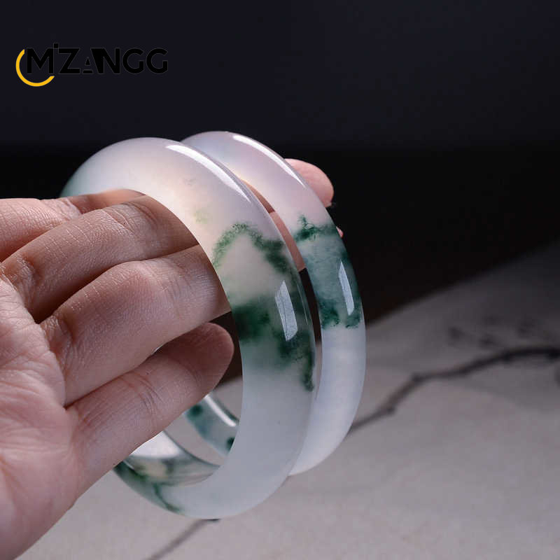 Natural Green Jadeite Bangle J - Men Accessories For Hand avis et prix