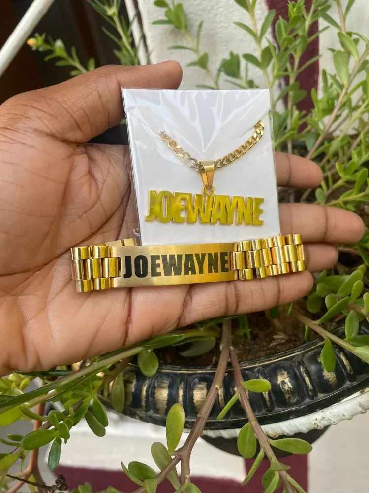 Custom Men Name Necklace Big B - Men'S Accessories Jewelry Bracelet avis et prix