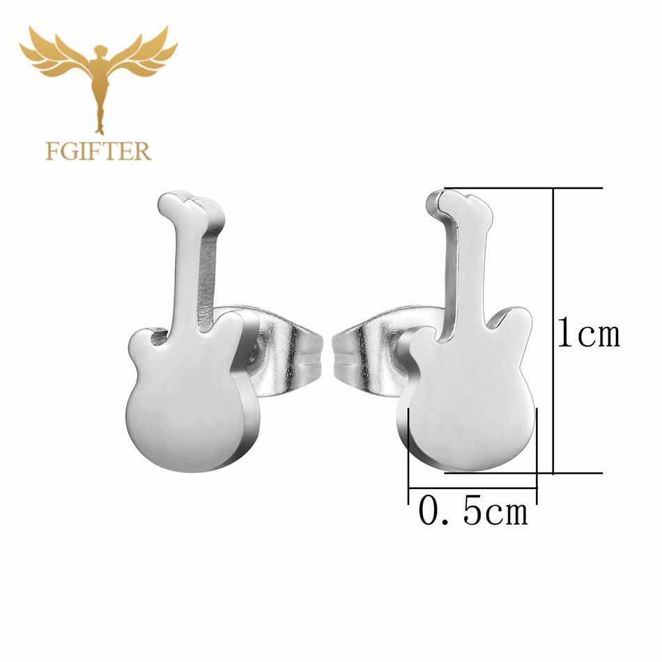 12 Pairs Music Guitar Earrings - Men Accessories Store avis et prix