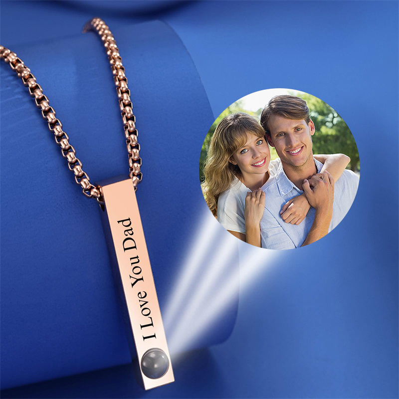 Custom Picture Name Necklace P - Men Accessories Gift Box avis et prix