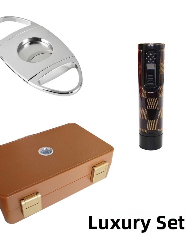 Portable Waterproof Cigar Box  - Cigar Cutter Set avis et prix