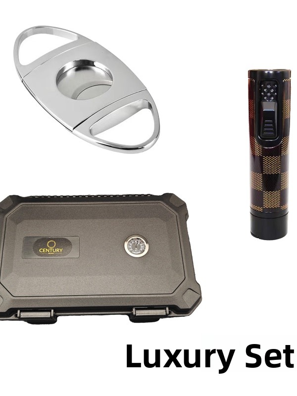 Portable Waterproof Cigar Box  - Cigar Cutter Set avis et prix